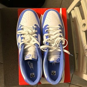 Men’s Nike Dunk Low Retro Blue & White Size 14